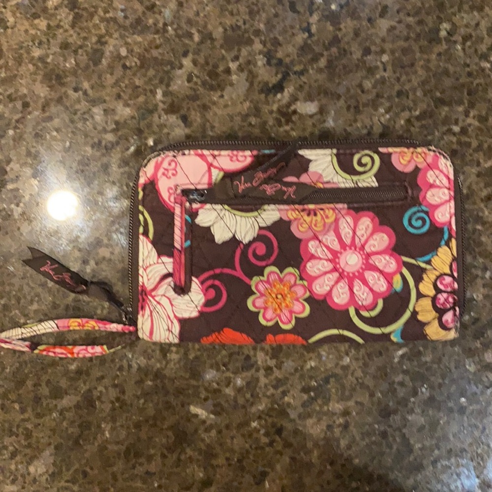 Vera Bradley Zip Around Wallet with Wristband